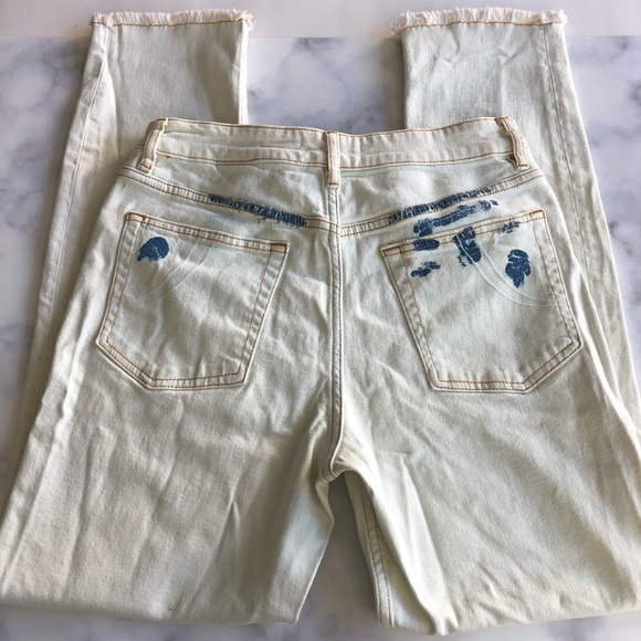 MAJE Paoline Distressed High Rise Straight Jeans - Picture 5 of 8